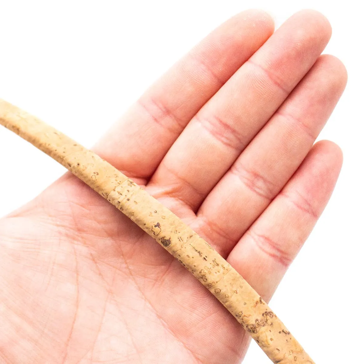 1 Meter 10x5mm natural Licorice Cork Cord Leather Portuguese cork COR-494