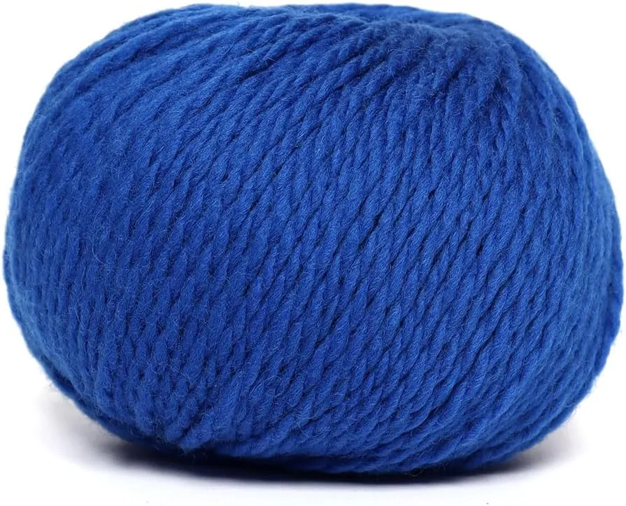 100% Highland Wool Yarn - Sourced Directly from Peru - Heavenly Soft and Perfect for Knitting and Crocheting (Worsted, Azure Blue)