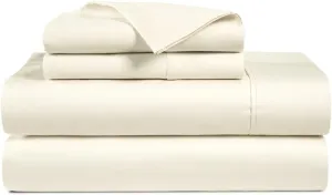 1000 Thread Count 100% Egyptian Cotton Sheets Set California King Size Ivory Bed Sheet 4 Piece bed sheet Sets Long Staple 16 Inches Deep Pocket All Season Bedding Super Soft Breathable Sateen Finish