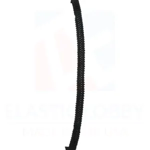 1/8" (3mm) Black Knitted Elastic - US Made