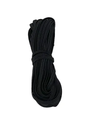 1/8" Flat Elastic - Black