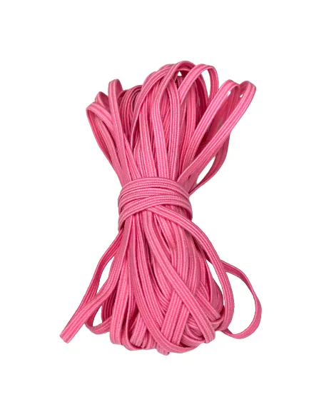 1/8" Flat Elastic - Pink