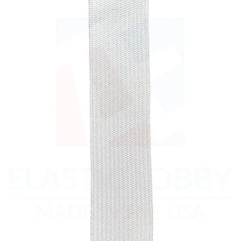 1" (25mm) White Knitted Elastic - US Made
