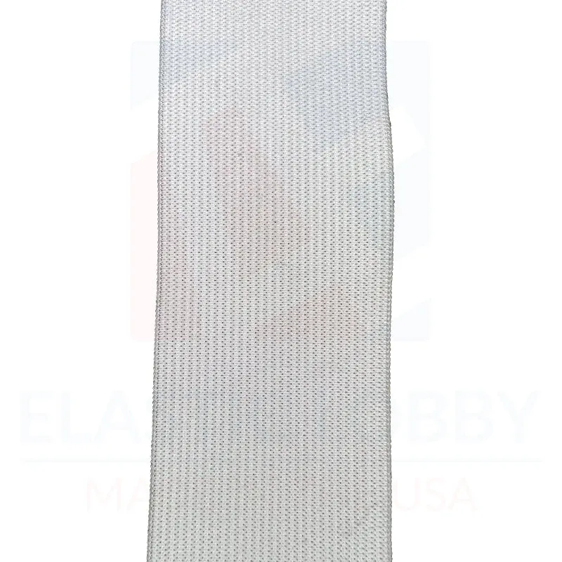 2" (51mm) White   Black, 20 Yard Combo (10   10) - Knitted Elastic, High Elasticity, Waistband, Comfort- US Made