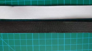 38mm Black Flat Elastic