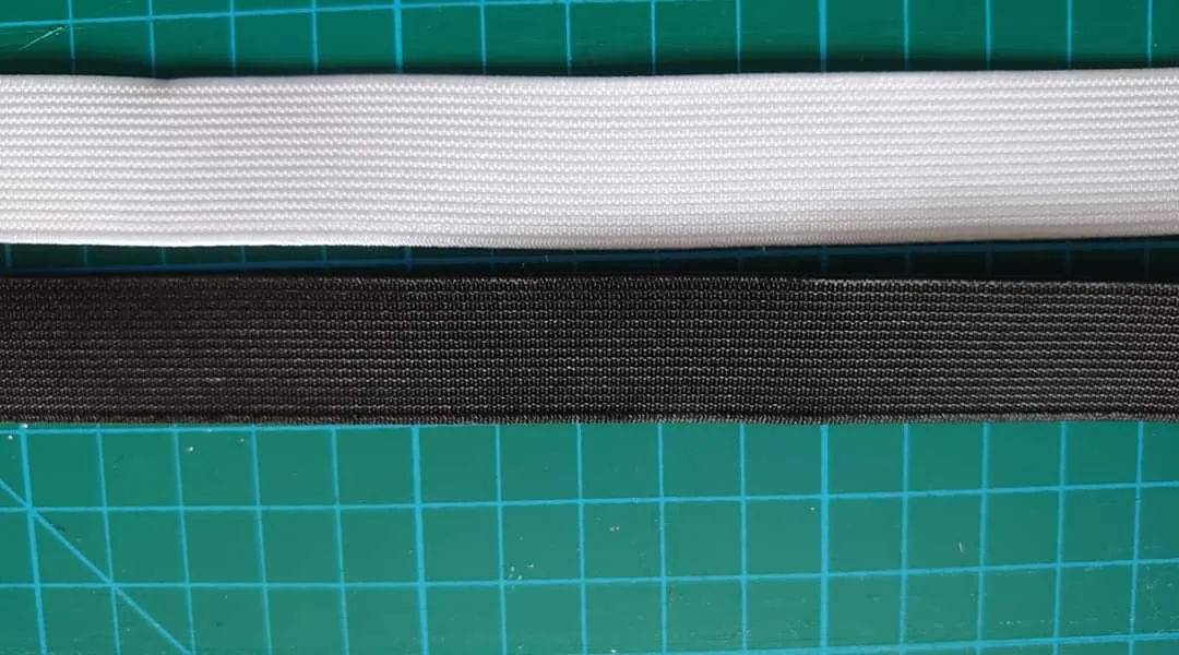 38mm Black Flat Elastic