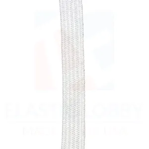 3/8" (9.5mm) White Knitted Elastic - US Made