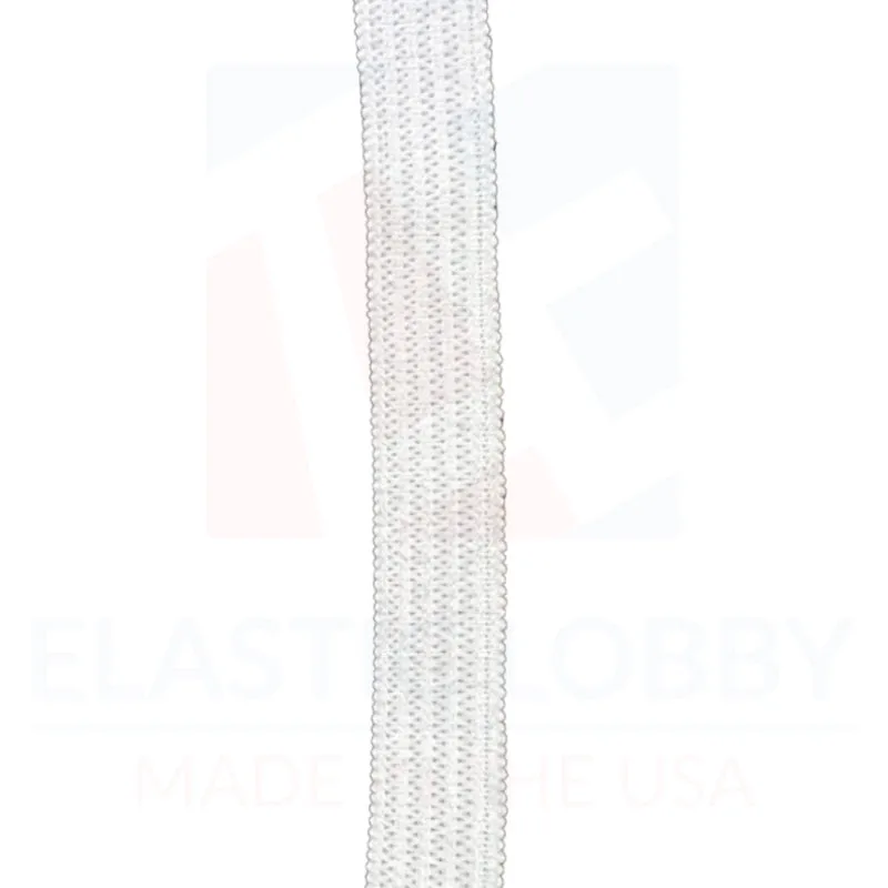 3/8" (9.5mm) White Knitted Elastic - US Made