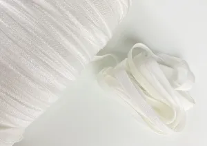 3/8" Flat Elastic - White