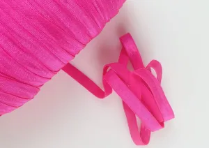 3/8" Flat Elastic - Yummy Pink