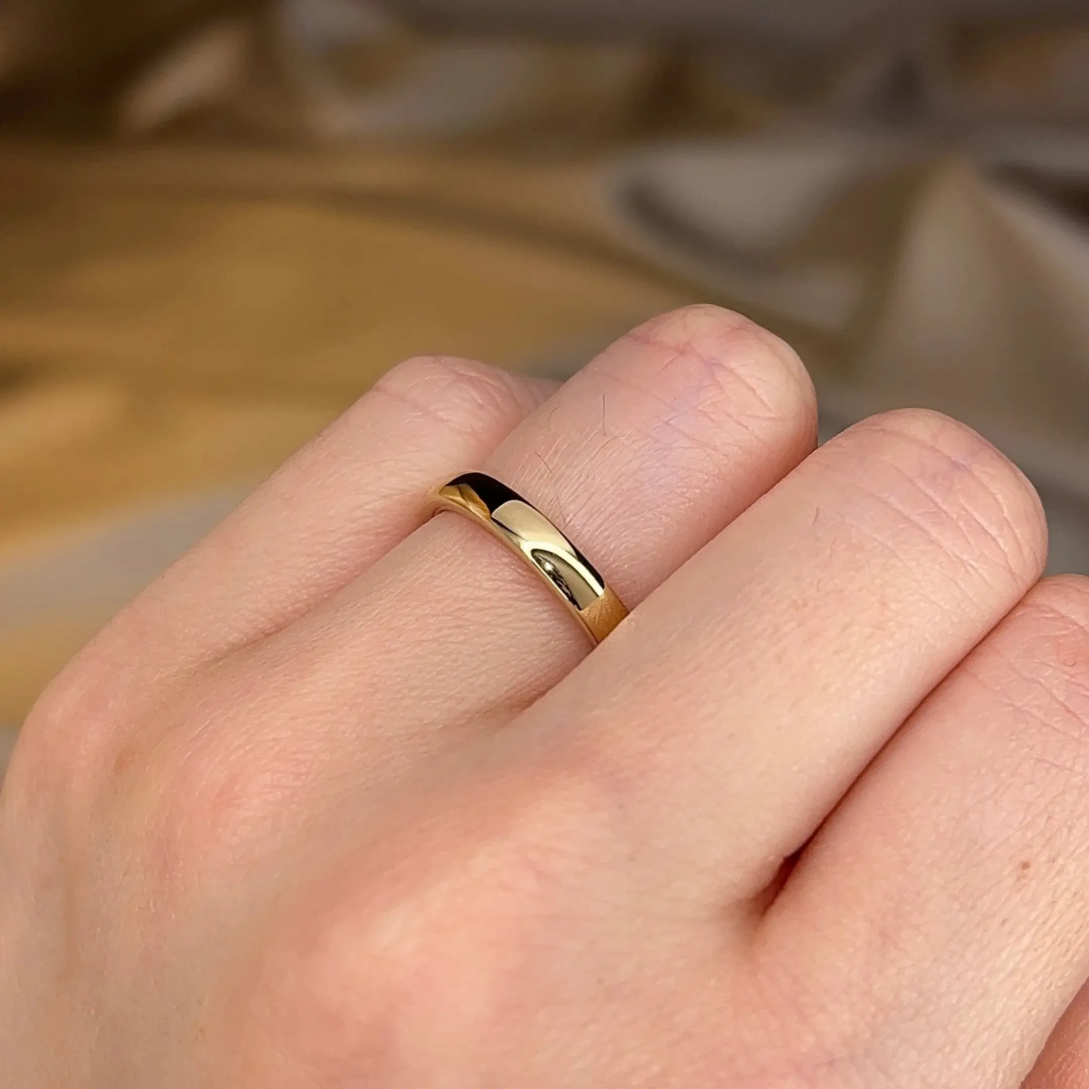 3mm Band Classic Soft Court Wedding Ring
