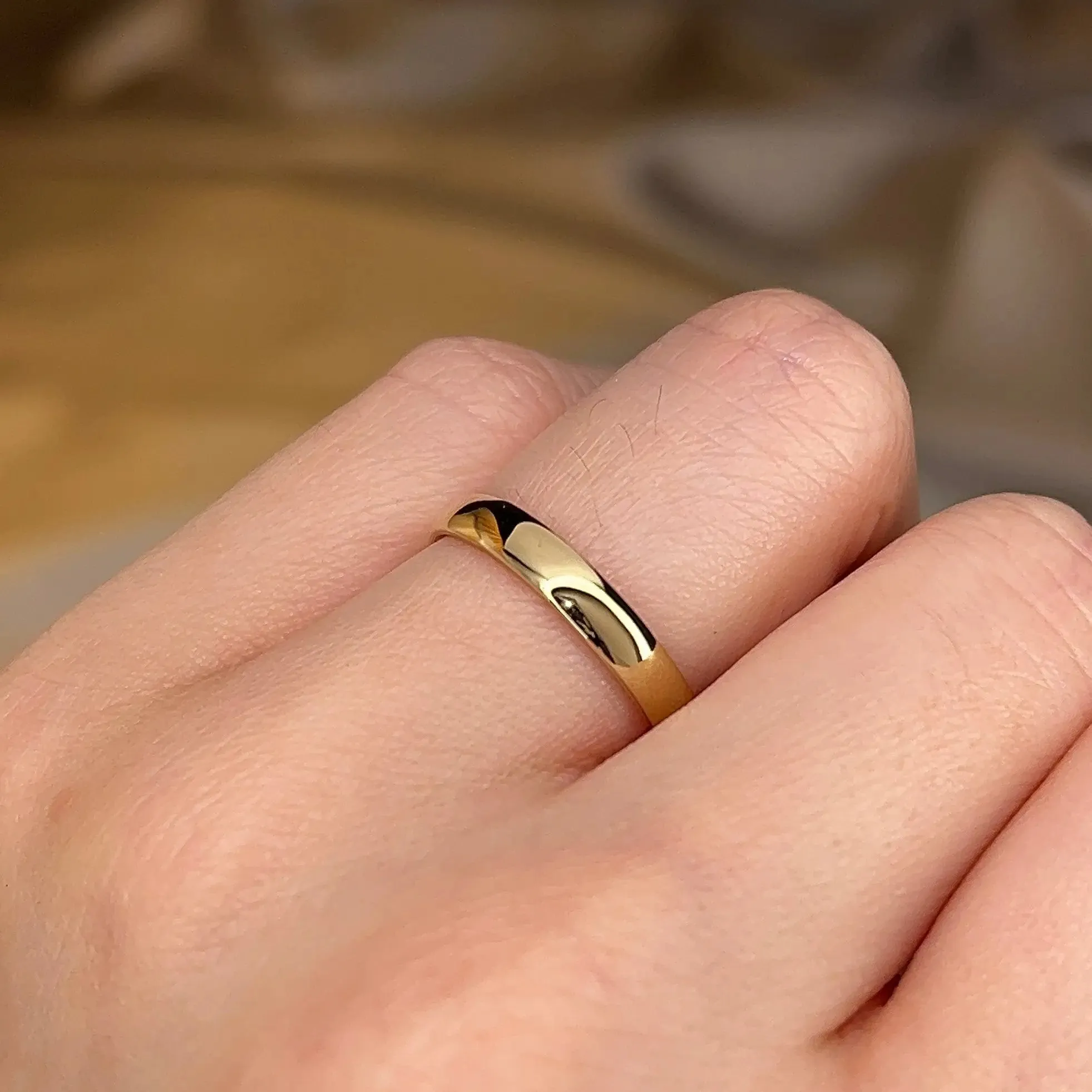 3mm Band Classic Soft Court Wedding Ring