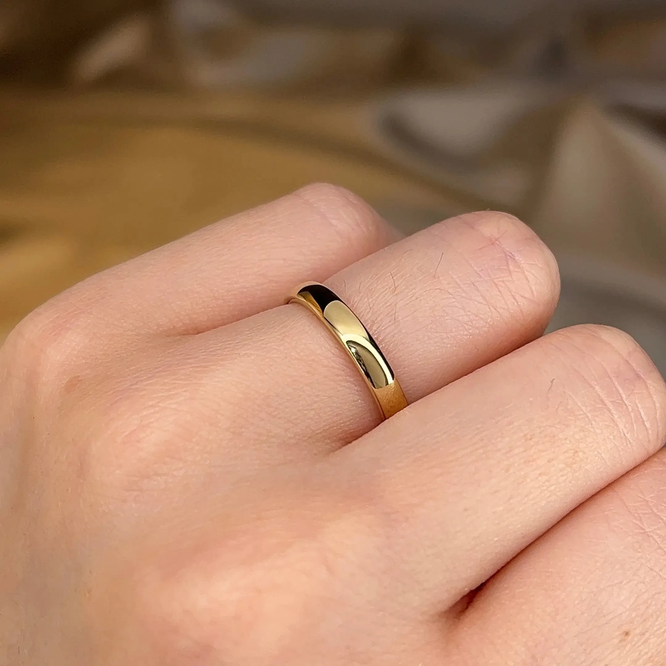 3mm Band Classic Soft Court Wedding Ring