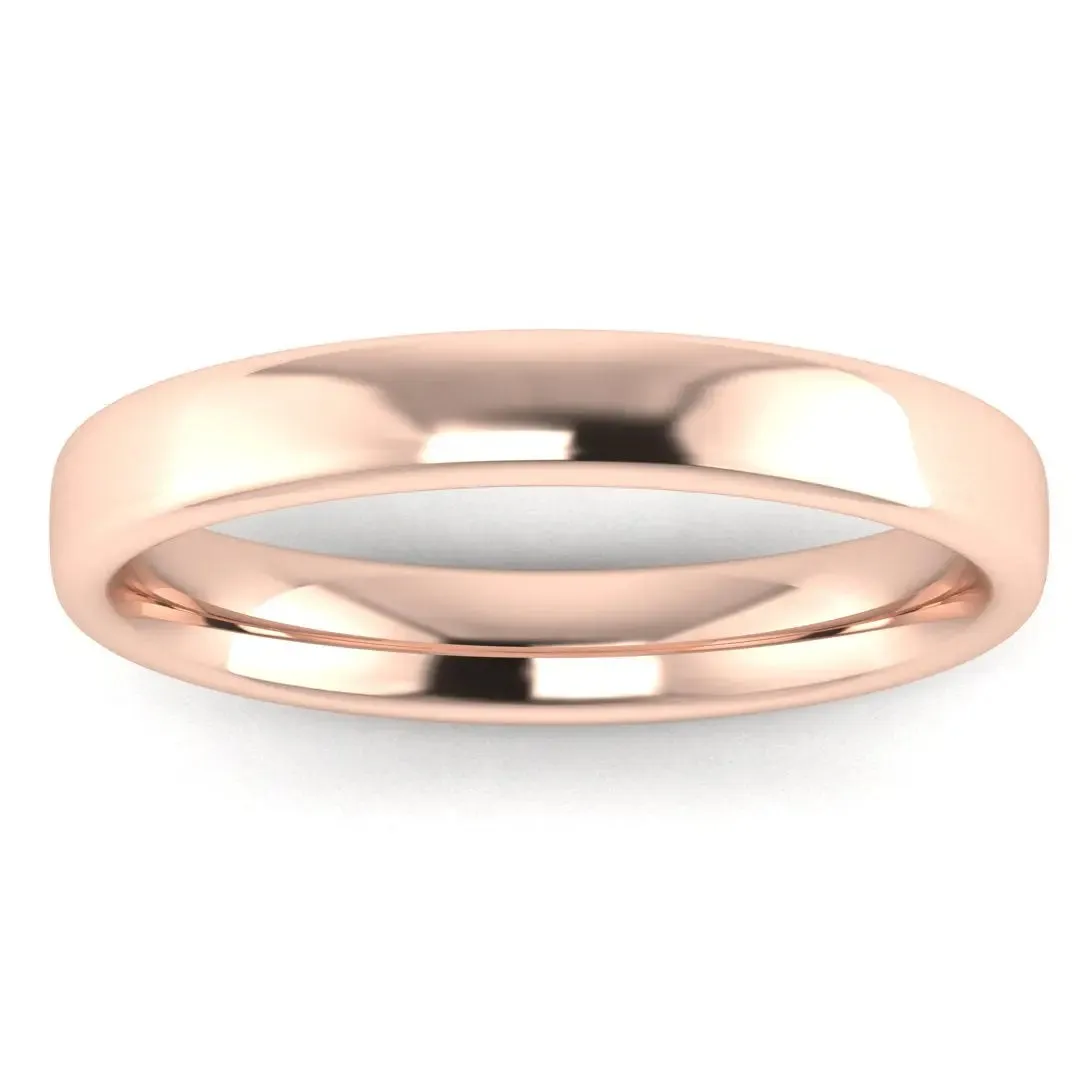 3mm Band Classic Soft Court Wedding Ring