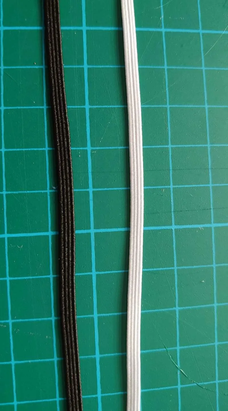 3mm Black Flat Elastic