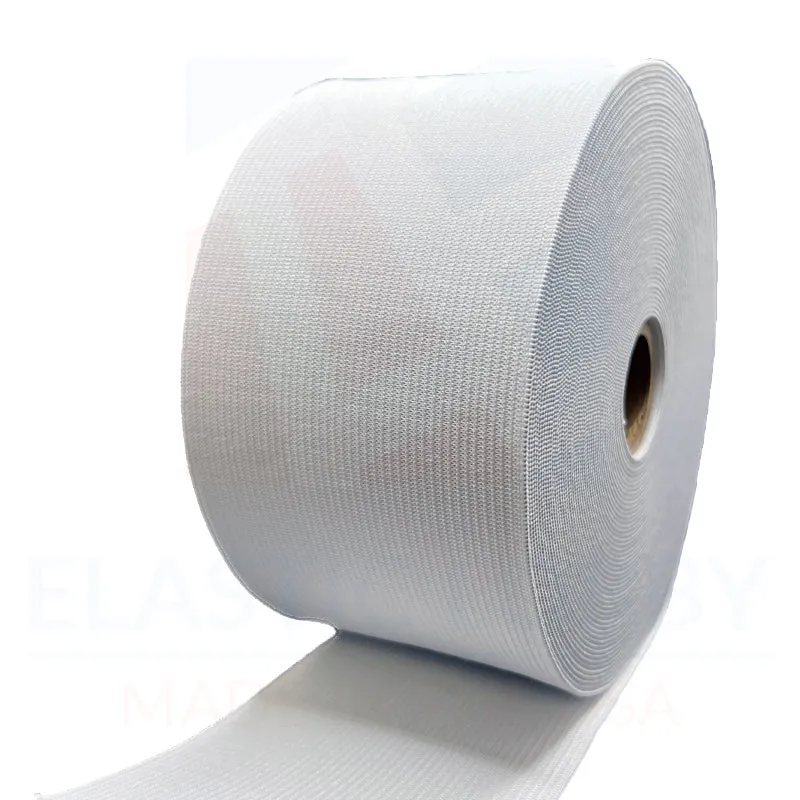 3" (76mm) White Knitted Elastic - US Made
