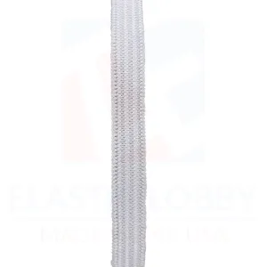 5/16" (8mm) White Knitted Elastic - US Made
