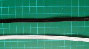5mm Black Flat Elastic