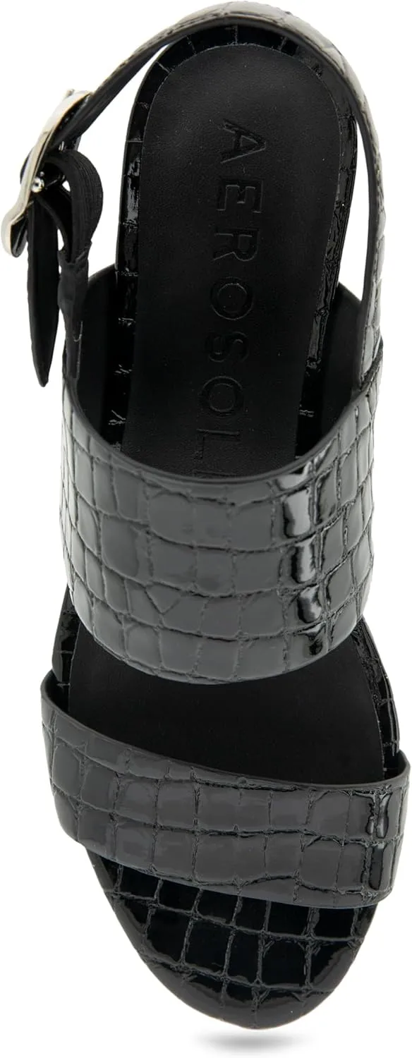 Aerosoles Women's Camera Platform Heeled Sandal