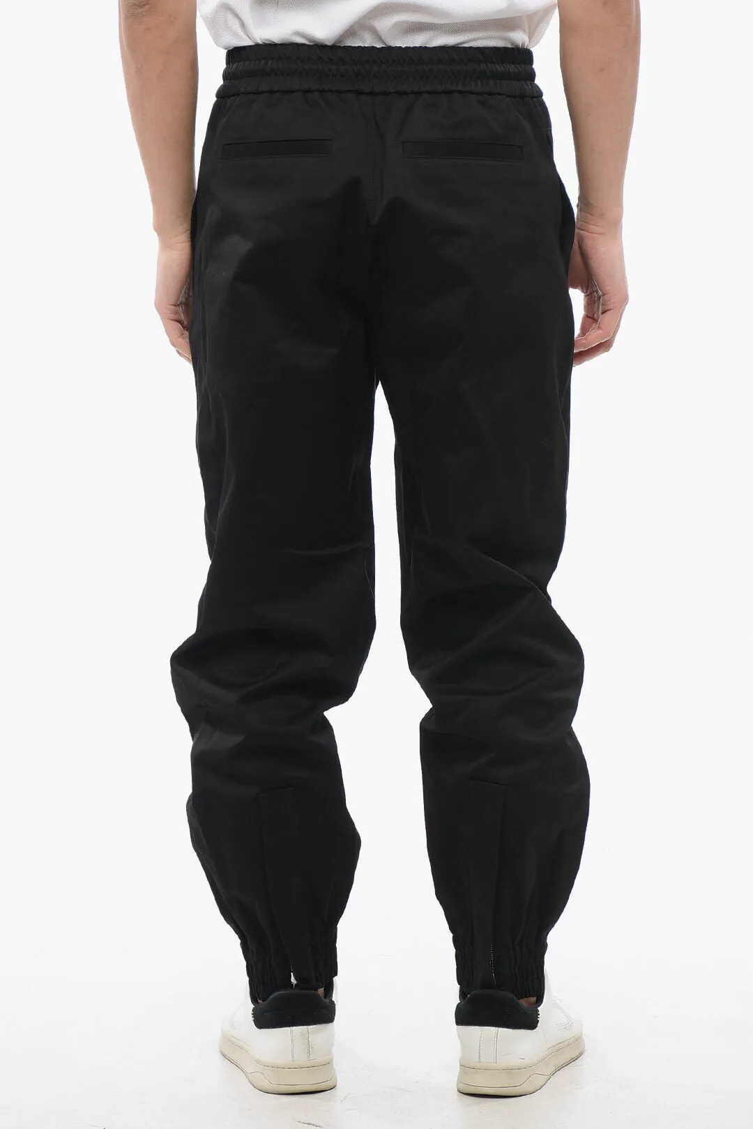 Alexander McQueen Twill Cotton Pants with Cuffs