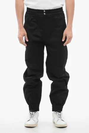 Alexander McQueen Twill Cotton Pants with Cuffs