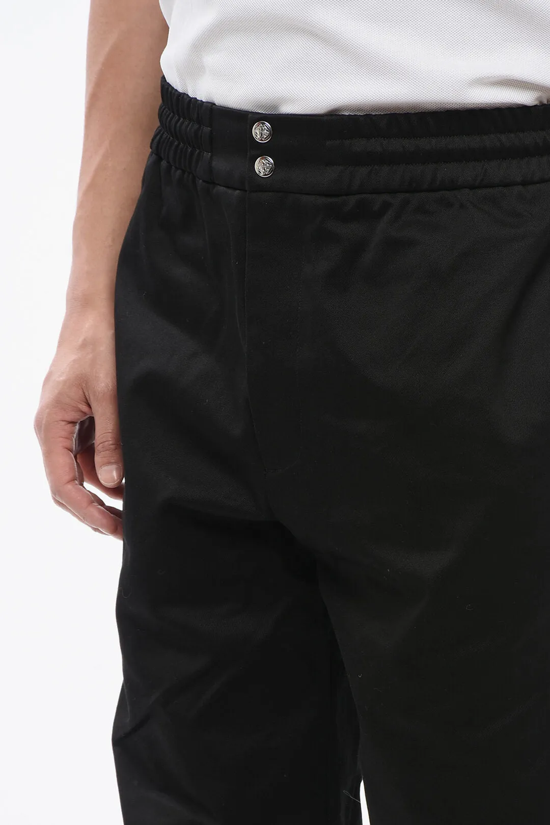 Alexander McQueen Twill Cotton Pants with Cuffs