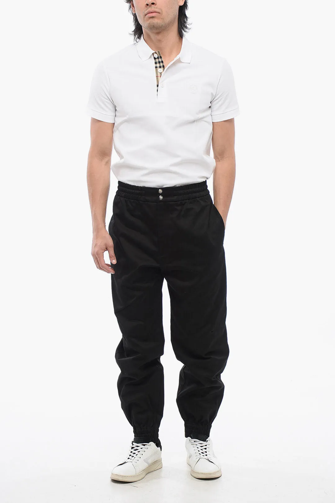Alexander McQueen Twill Cotton Pants with Cuffs