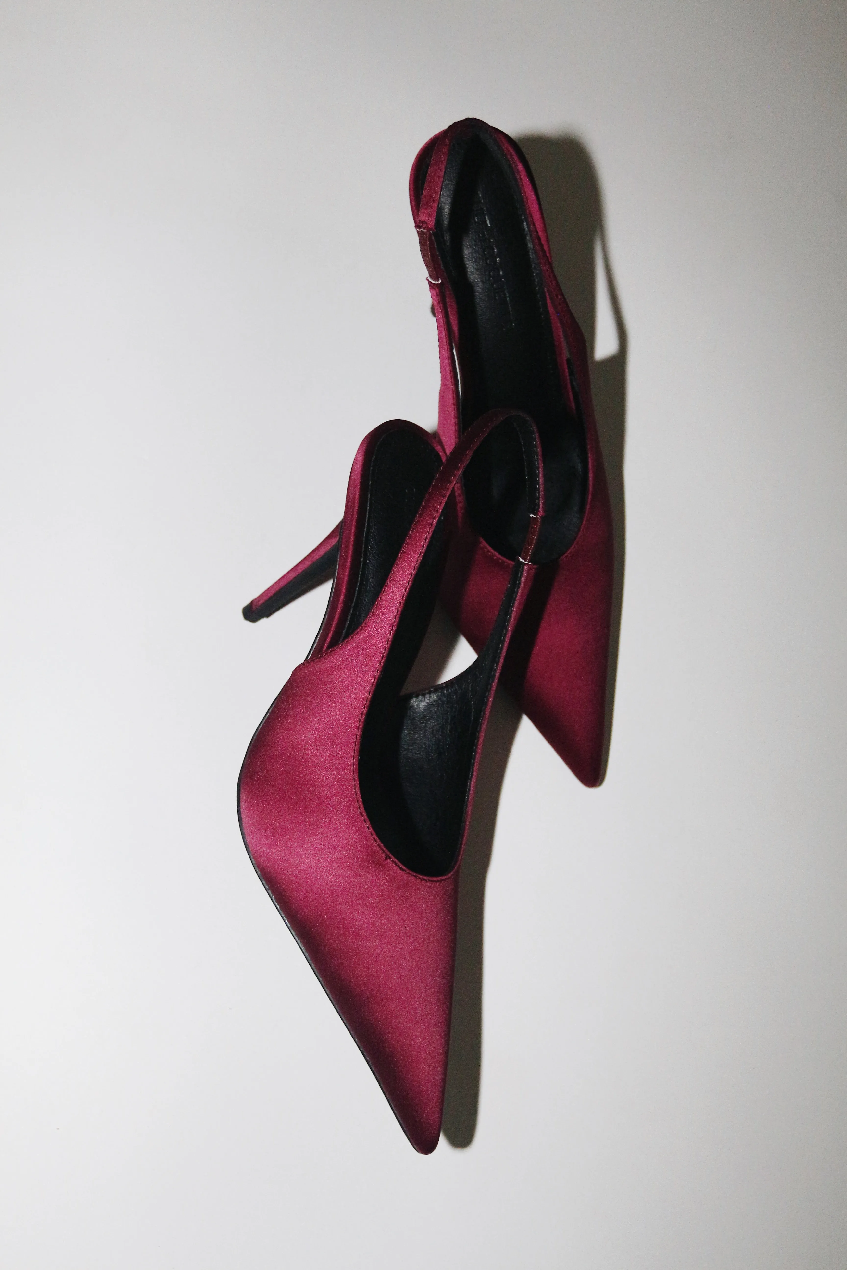 Alexandra Plum Satin Slingback 100 mm
