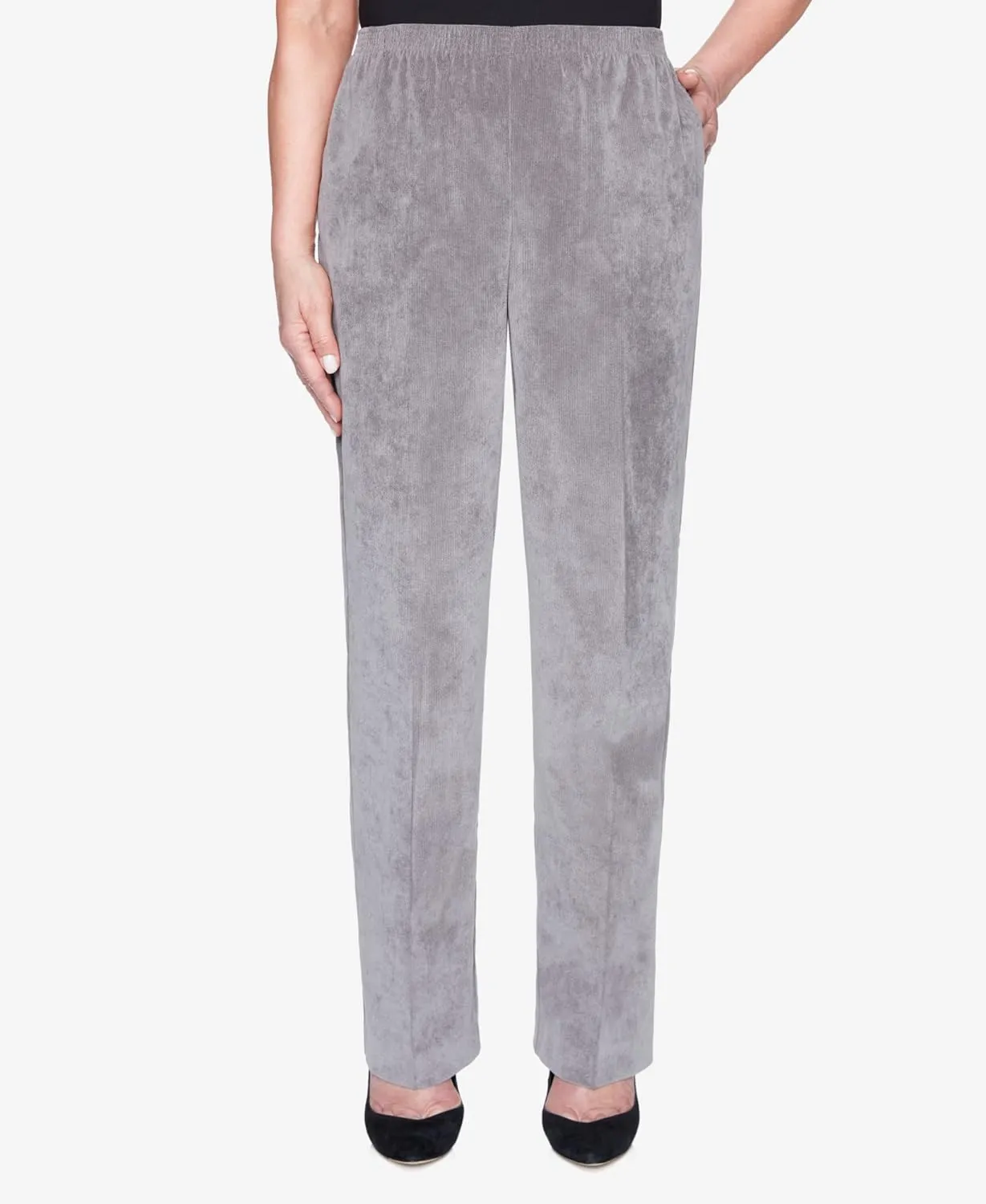 Alfred Dunner Petite Women's Classic Corduroy Pull-on Short Length Pant