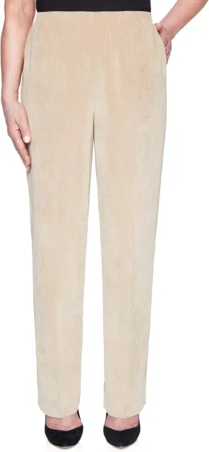 Alfred Dunner Petite Women's Classic Corduroy Pull-on Short Length Pant