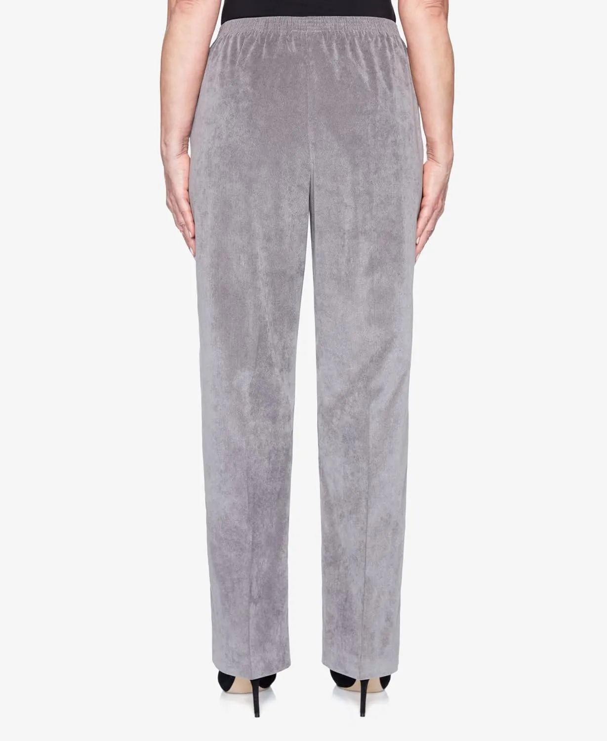Alfred Dunner Petite Women's Classic Corduroy Pull-on Short Length Pant