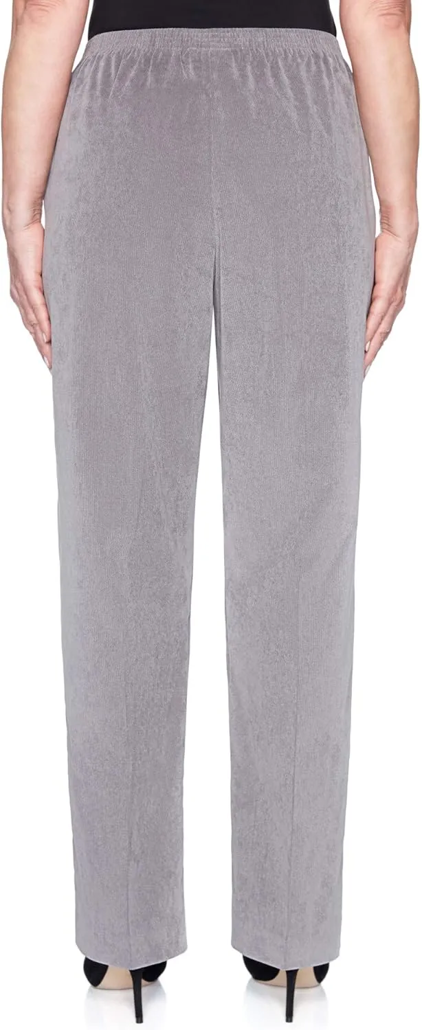 Alfred Dunner Petite Women's Classic Corduroy Pull-on Short Length Pant