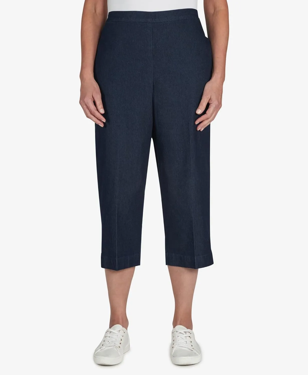 Alfred Dunner Women's Relaxed Denim Capri