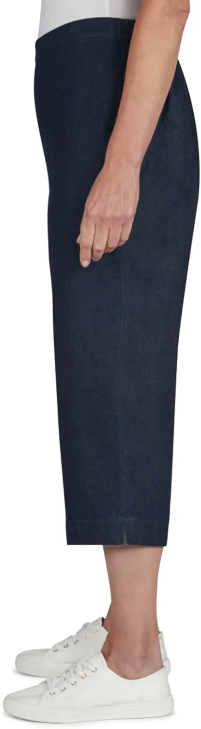 Alfred Dunner Women's Relaxed Denim Capri