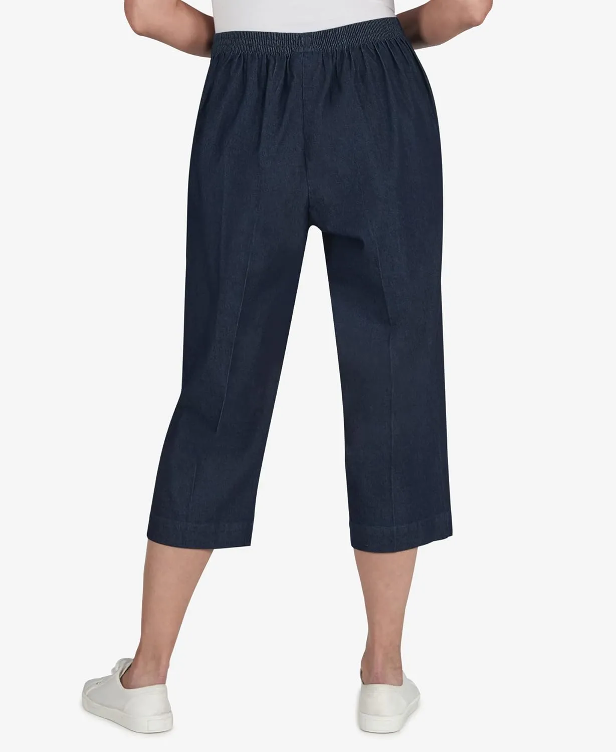 Alfred Dunner Women's Relaxed Denim Capri