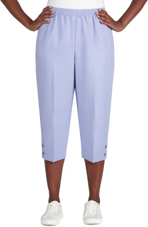 Alfred Dunner Womens Textured Capri