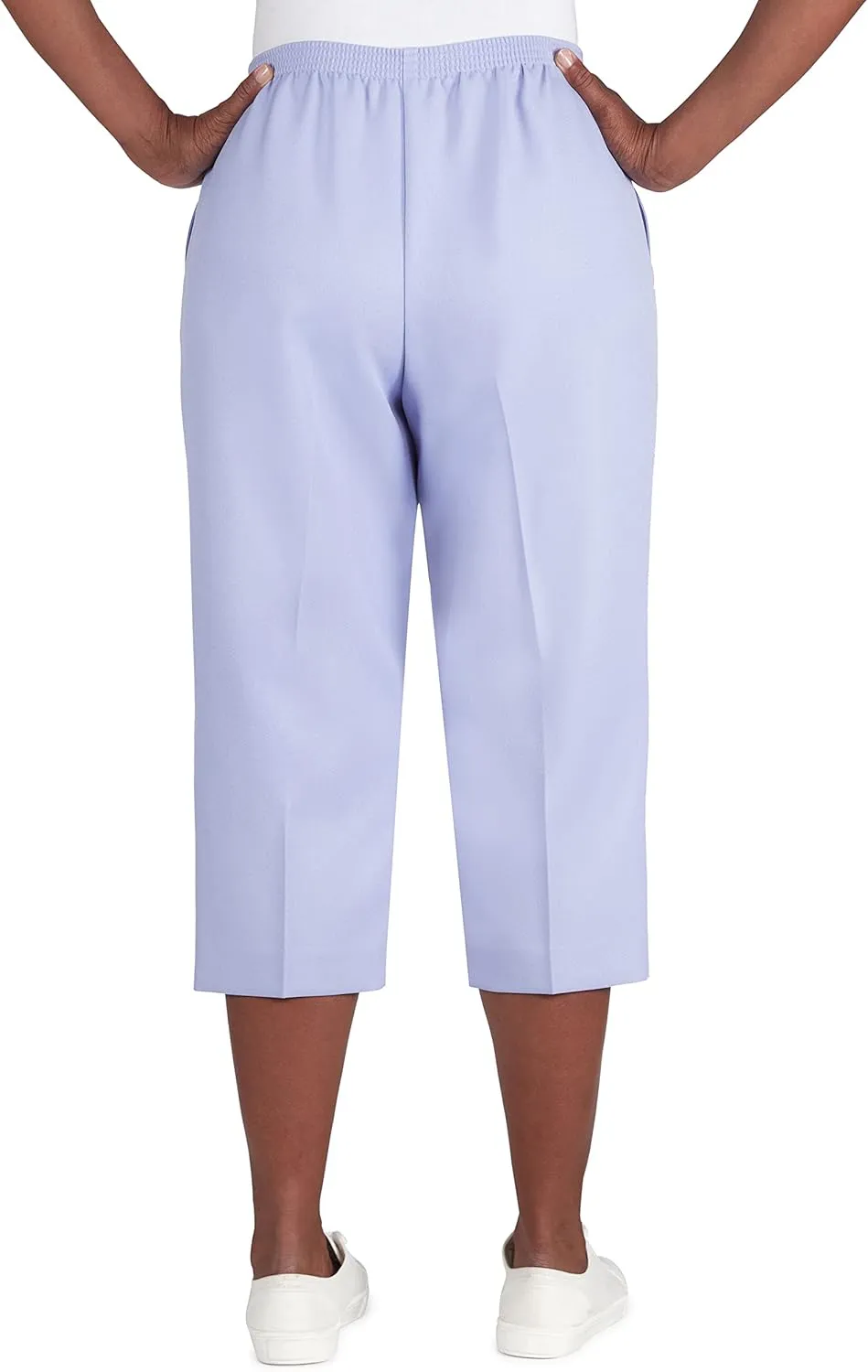 Alfred Dunner Womens Textured Capri