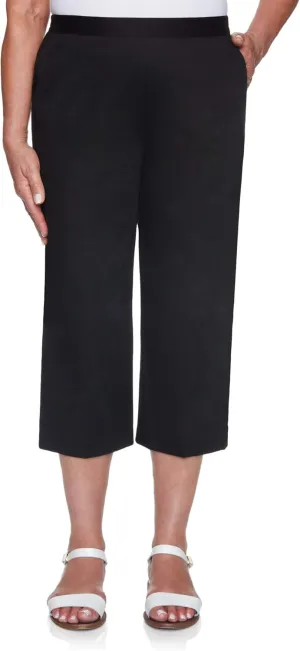 Alfred Dunner Women's Twill Classic Fit Capri Pant