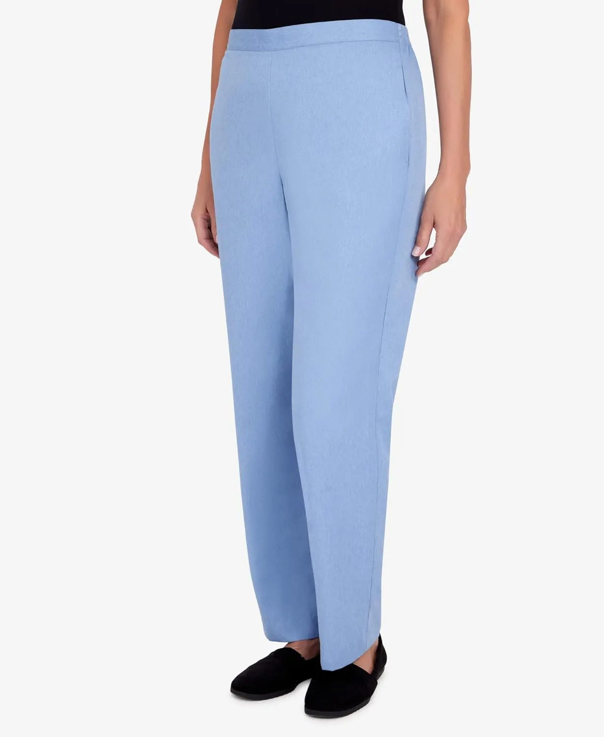 Alfred Dunner Women's Womens Corduroy Pull-On Straight Leg Regular Length Pant