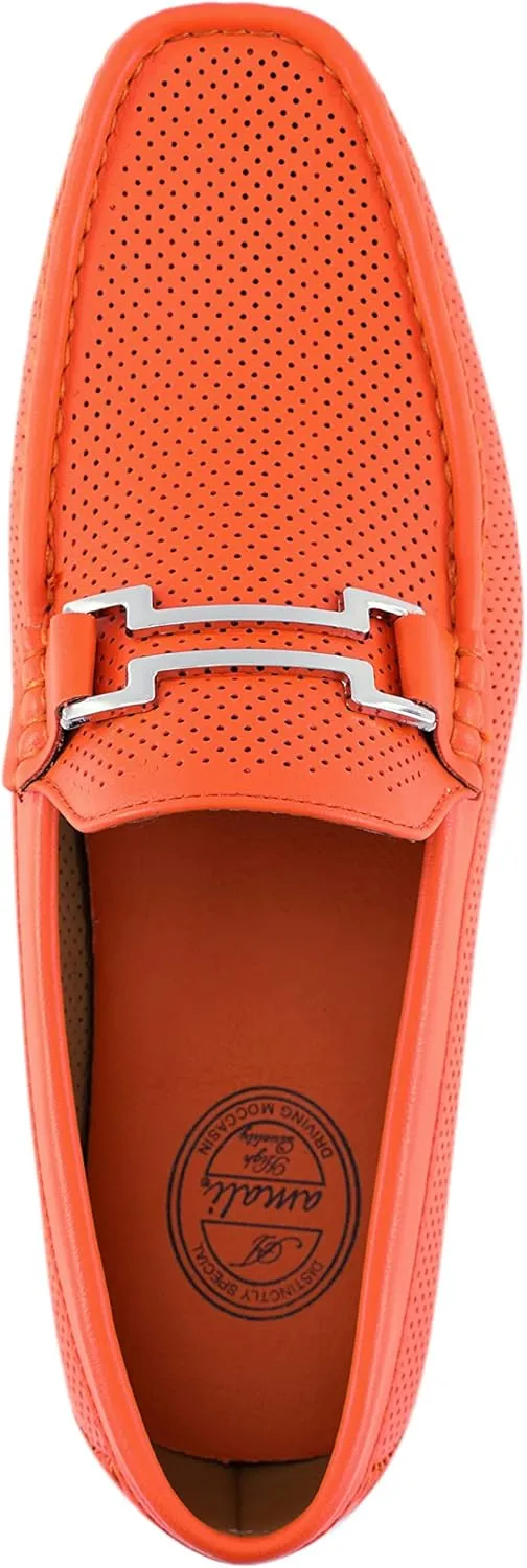 Amali Slip-On Loafer Matching Color Bit, Comfortable Driving Moccasins Shoes for Men