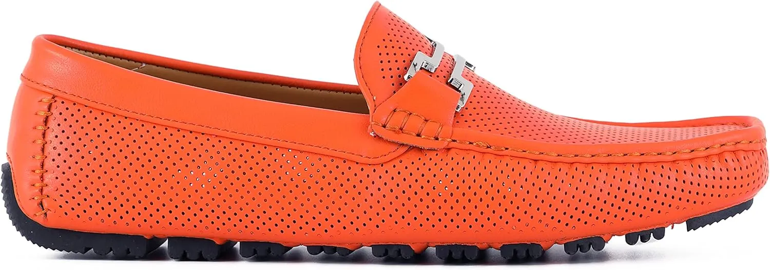 Amali Slip-On Loafer Matching Color Bit, Comfortable Driving Moccasins Shoes for Men
