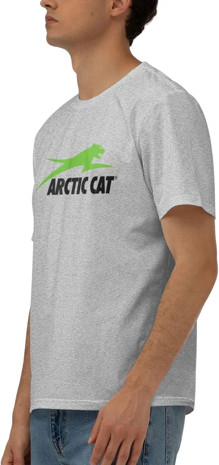 Arctic Cat Logo T-Shirt Men's Classic Basic Homecoming Basic Spring Short Sleeve Tops