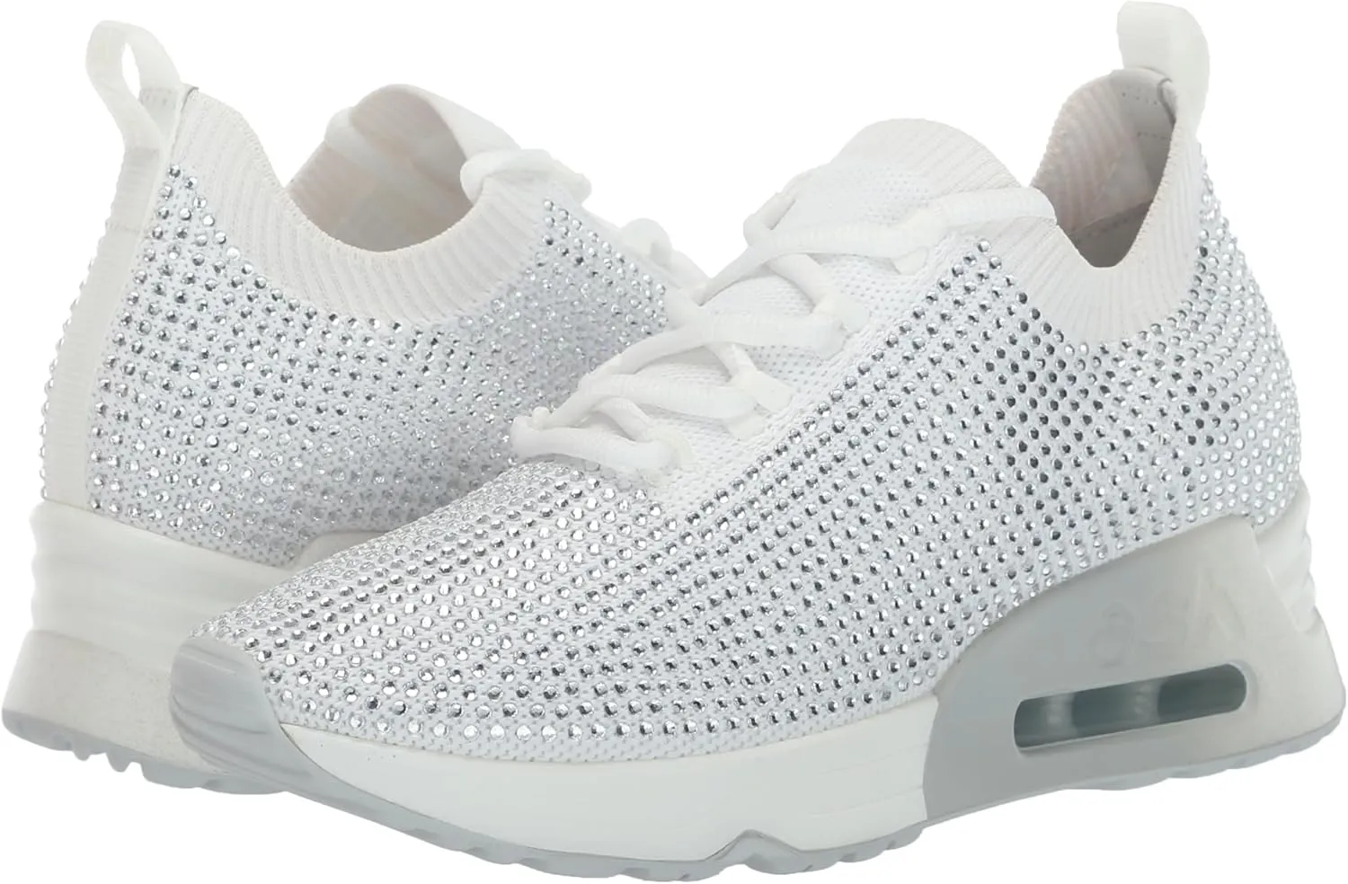 ASH Women's Lucky Strass Fashion Sneaker with Jeweled Knit Upper & Cushioned Sole for Comfort & Style