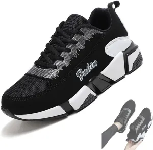 AUNTHUI Women's Casual Colorful Fashion Sneakers,Lace-Up Orthopedic Arch Support Platform Sneakers,Outdoor Walking Tennis Workout Sneakers