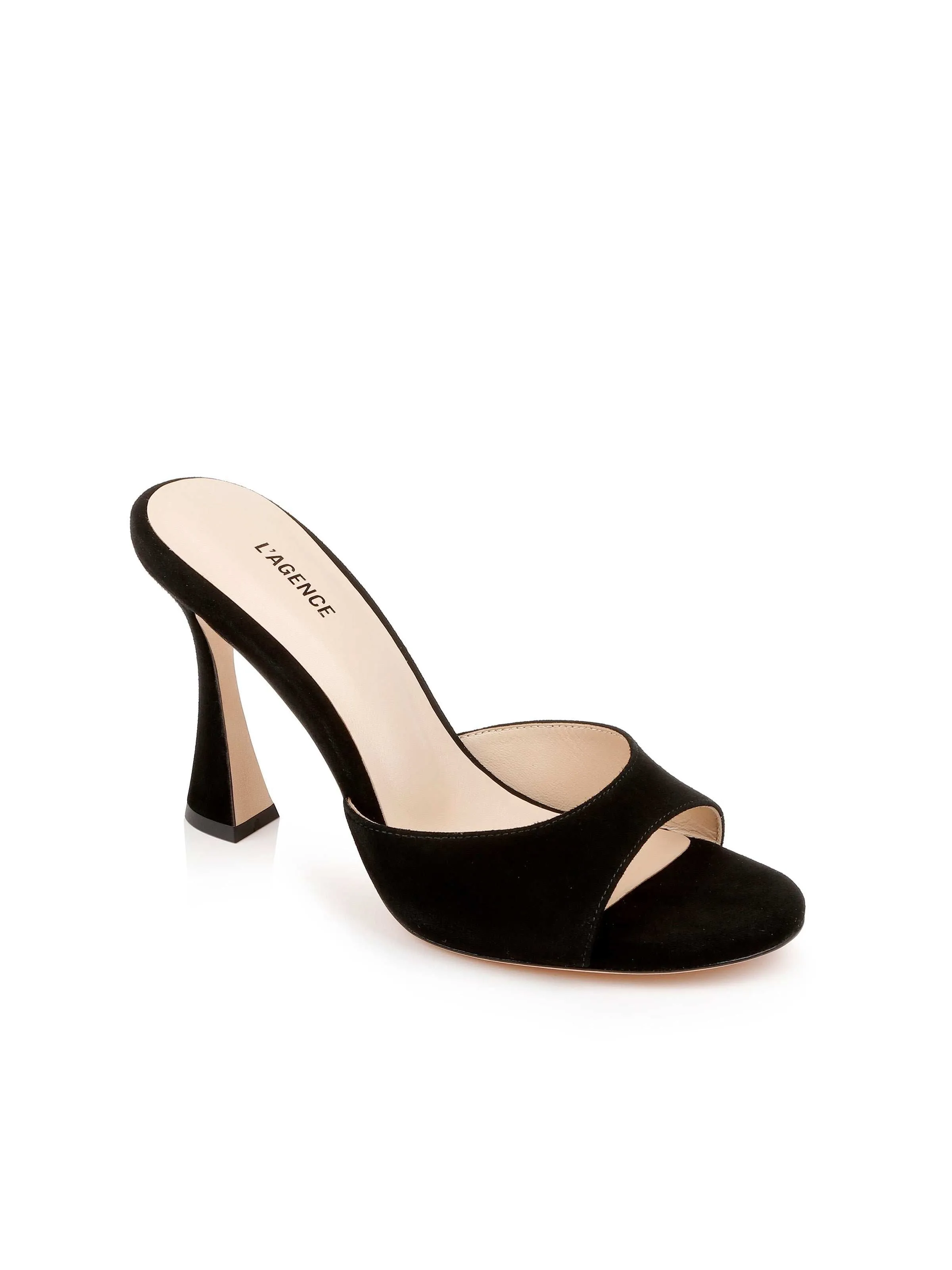 Avery Suede Open-Toe Mule