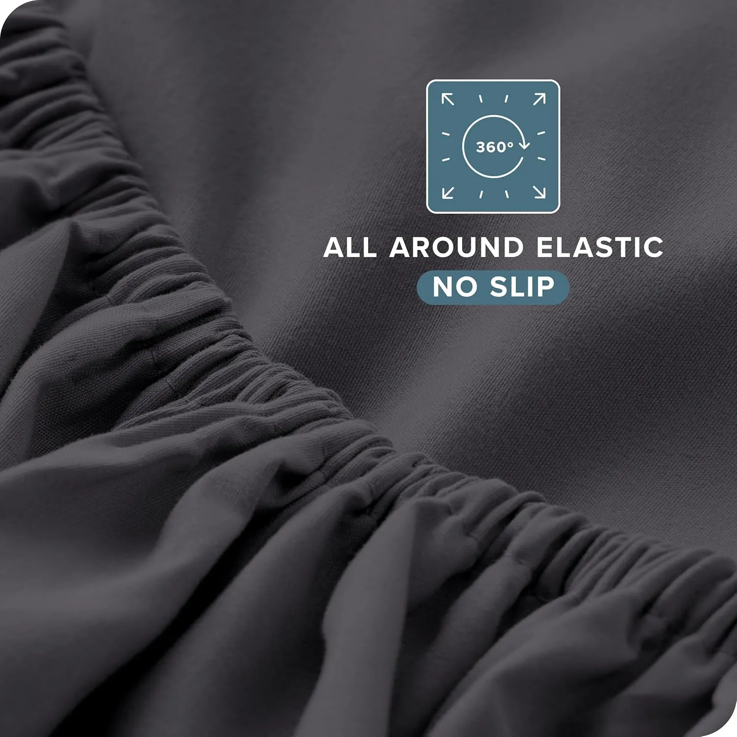 Bare Home Queen Sheet Set - Luxury 1800 Ultra-Soft Microfiber Bed Sheets - Double Brushed - Deep Pockets - Easy Fit - 4 Piece Set - Bedding Sheets & Pillowcases (Queen, Forged Iron Grey)