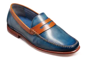 Barker William - Blue Wash/Rosewood Collar/Brown Saddle - 6.5 G