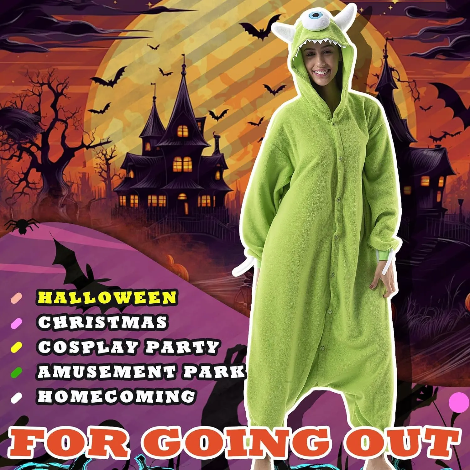 Beauty Shine Unisex Adult Onesie One Piece Pajamas Cosplay Cartoon Costume Halloween Christmas Sleepwear Jumpsuit Homewear