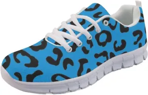 Beginterest Women's Cute Walking Shoe Lightweight Athletic Casual Work Gym Sneakers Polka Dots Solid Leopard Print