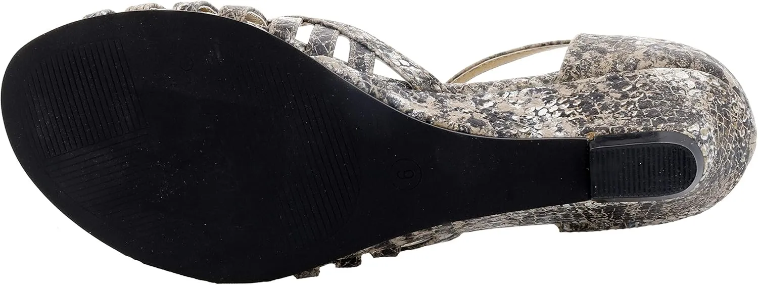 Bellini Women's Lux Faux Leather Wedge Sandal